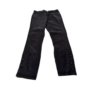 Anthropologie A View From The West‎ Black Button Ankle Straight Leg Pants 28 thumbnail 2