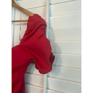 Amanda‎ Uprichard Red Ruched Dress Size Large thumbnail 5