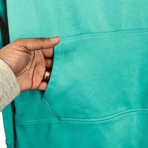 Nike Therma-FIT Women's Teal Green Fleece Pullover Hoodie - Size Medium thumbnail 6