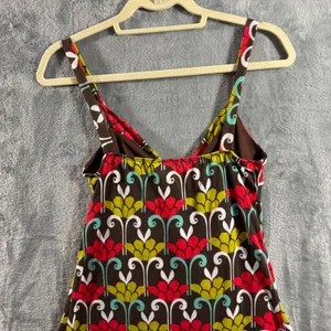 Vintage Y2K Wet Seal Babydoll Mini Dress Mod Floral Damask Cami Womens Medium thumbnail 10