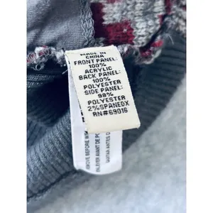Ruff Hewn - Cranberry Knit Gray Fleece Back Full Zip Vest - Women's Large thumbnail 5