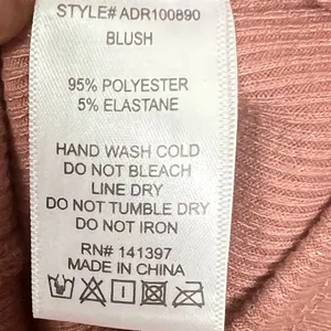 ASTR The Label Blush Ribbed Long Sleeve Bodycon Dress Knee Length Size M thumbnail 12