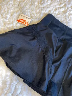 Free People Black Athletic Skort with Built-In Shorts thumbnail 5