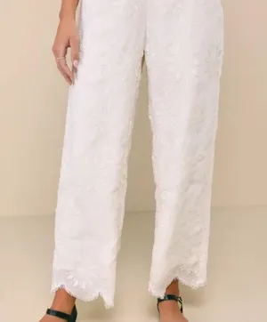 White Lace Pants thumbnail 2