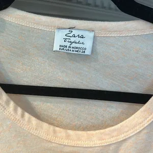 Zara Trafaluc coral top with‎ lace, M thumbnail 2