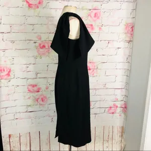Dress the population NWT Tiffany 1 shoulder black midi dress size small thumbnail 9