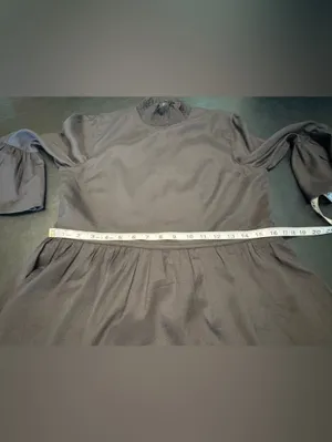 Alice + Olivia Aislyn black mock-neck mini dress w/ flutter sleeves Size 8 thumbnail 14