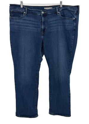 Levi's 414 Classic Straight Jeans Women 24W Blue Excellent Stretch Denim Classic thumbnail 1