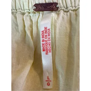 Free People Bohemian Many Layers Solid Midi Twirl Skirt Butter Yellow Large thumbnail 10