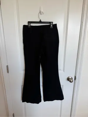 Anthropologie Maeve The Naomi Ponte Wide-Leg Flare Pants 2 Petite thumbnail 4
