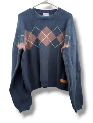 Taylor Swift Argyle Sweater 2X Navy Red Taylor's Version All Too Well Official thumbnail 1
