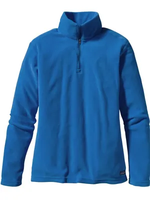 Patagonia Capilene Micro D 1/4 Zip Light Fleece Blue Size Large thumbnail 1