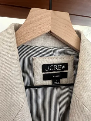 J. Crew Parke Linen Blend Blazer Tan Beige Womens 4 thumbnail 5