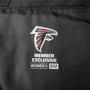 NFL Atlanta Falcons 2022 Select Quilted Full Zip Puffer Vest Black Red Size SM thumbnail 7