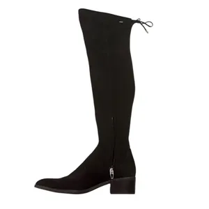 Dolce Vita microsuede black Over the knee thigh high minimalist luxe boots 8 thumbnail 3