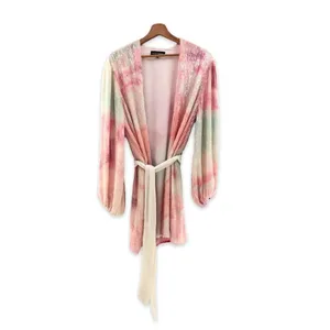 Retrofete‎ Gabrielle Robe Dress in Marble Pink Small thumbnail 3