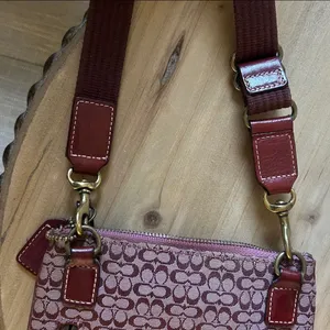Coach Purple‎ Suede Logo Canvas Swing Pack Crossbody thumbnail 9