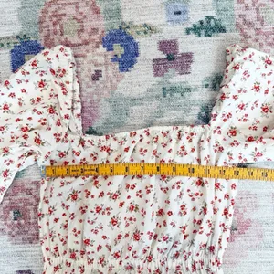 Reformation Karly Midi Dress XS Cottagecore Floral Milkmaid Romantic Puff Sleeve thumbnail 4