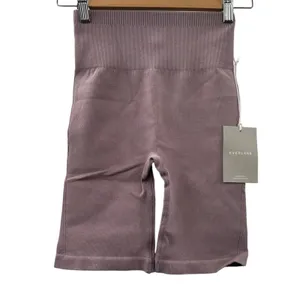 Everlane NWT Seamless High Rise Ribbed Bike Short Women's Sz XS/S Dusty Lavender thumbnail 3
