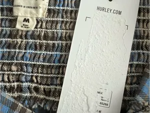Hurley Blue and Tan Plaid dress Medium NWT thumbnail 7