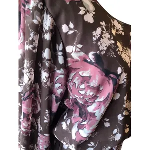 Charlotte Russe Cut-Out Back Dress Size L Brown Floral thumbnail 3