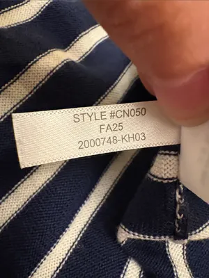 J.Crew Women’s Striped Merino Wool-blend Sweater-Polo Size S thumbnail 7