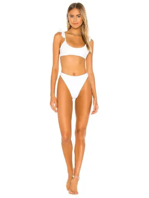 Tularosa Raea Bikini Bottom in White XXSmall Womens Swimsuit thumbnail 7