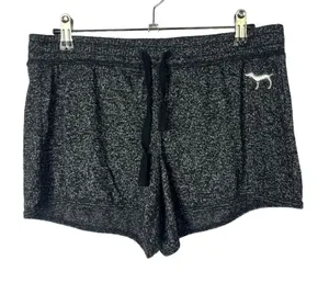 PINK Victoria's Secret Dark Charcoal‎ Gray Knit Lounge Active Shorts S thumbnail 1