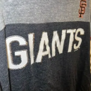 Women’s 4 her San Francisco Giants sequined T-shirt baseball MLB size L thumbnail 5