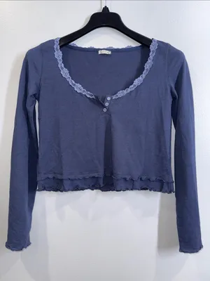 Free people intimately spring break long sleep pajama top size XS thumbnail 2