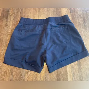 Athleta Navy Shorts Active Sporty Drawstring Pockets - Size 4 thumbnail 2