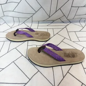 Naot Thong Sandals Size 41 Purple Woven Strap Suede Footbed Flip Flops‎ thumbnail 6