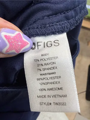 Figs Moto Scrub Pant Navy Blue‎ Stretch Pull On Medical Women’s Medium TW2022 thumbnail 5