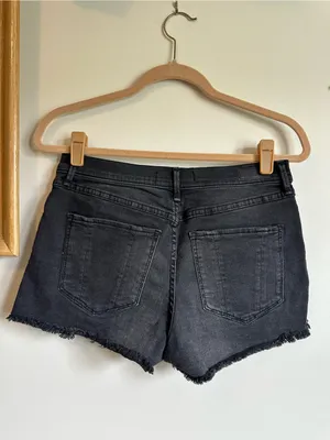 Abercrombie & Fitch Black Raw Hem Shorts Womens 28 2 thumbnail 6