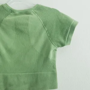 JoyLab Perforated Cropped Athletic Sports Top thumbnail 6