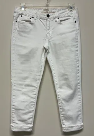 J Crew White Ankle Jeans thumbnail 1