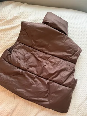 Amazon Cropped Brown Vest thumbnail 2