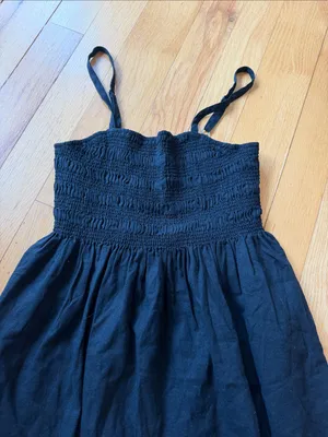 Universal Threads Black Smocked Mini Sundress - Size Small NWT - C1-322 thumbnail 2