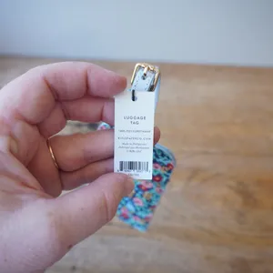 Rifle Paper Co. NEW Luggage Tag Multi Floral Faux Leather Girly Travel Vacation thumbnail 4
