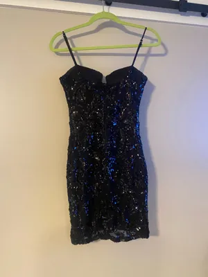 Black Sequin Windsor Dress thumbnail 2