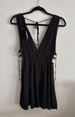 Princess Polly Black mini dress with cut outs thumbnail 2