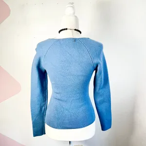 Abercrombie & Fitch Babydoll Long Sleeve Top‎ Sz XS Blue Bella Swan 2000s Style thumbnail 2