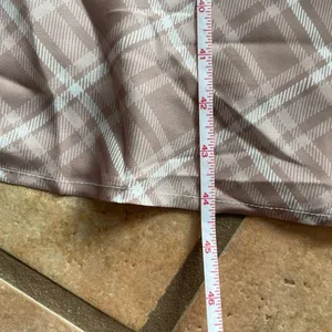 Princess Polly Plaid Maxi milkmaid Dress in tan and White thumbnail 4