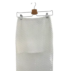Sabo Skirt Nina Mesh Midi Skirt White‎ Sheer Overlay Bodycon Size XS thumbnail 2