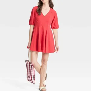 Universal Thread Red A Line Mini Dress‎ XS thumbnail 6