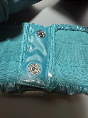 SAVAGE X FENTY Dark Green Faux Leather Bandeau Top thumbnail 5