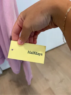 NWT Halfdays Crewneck 100% Cotton Size Medium Pink thumbnail 3