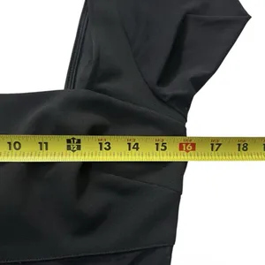Windsor Large Black Long Sleeve Bodycon Mini Party Dress Mesh Accent | 16-28 thumbnail 5