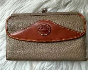 Dooney & Bourke Tan & Brown Leather Wallet thumbnail 1