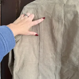 Y2K Vintage DOLLHOUSE | Tan Suede Leather Moto Style Jacket | Extra Large thumbnail 7
